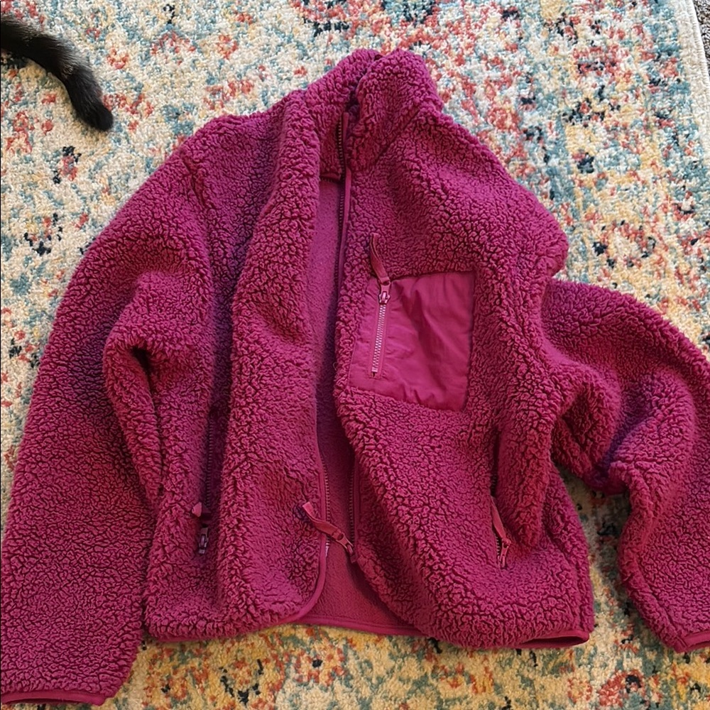 Double Zero Purple Puffer Jacket Cozy Warm Design